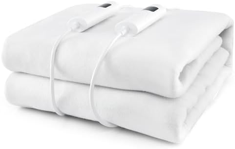 WELLHUT Dual Control Heated Mattress Pad Full Size