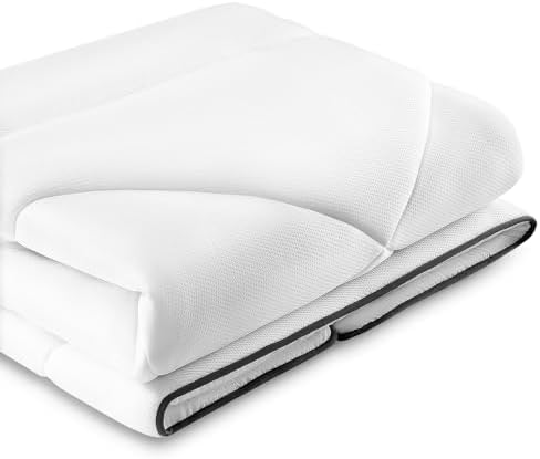 Maxzzz Twin Mattress Pad with Pillow Top White