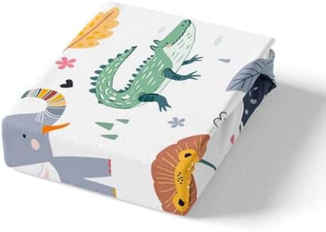 Feelyou Kids Zoo Fitted Sheet Pillow Sham Set