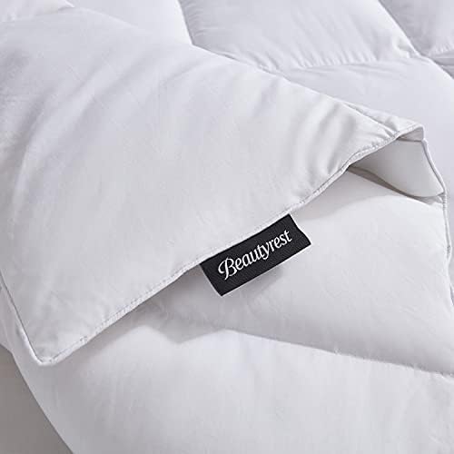 Beautyrest Queen Mattress Topper with Tencel Cotton Blend and Feather Down