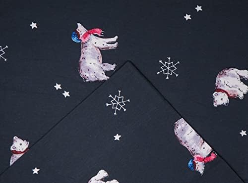 Pointehaven 180 GSM Cotton Flannel Sheet Set - Twin Snow Bear