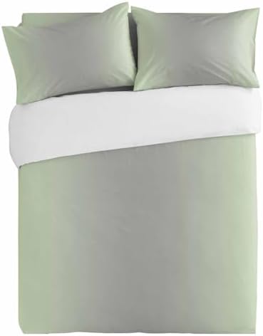 Alandar Home Duvet Cover Set Sage Green Grey Gradient