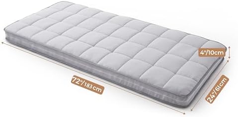 Jamdok 3Inch Mattress Topper Cover Gray 1