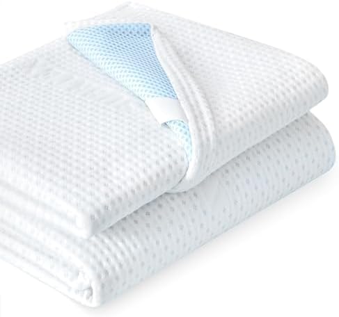 SUBRTEX Bamboo Rayon Mattress Topper Cover - King Size with Zip Closure