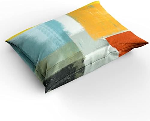 ZOE GARDEN Orange Yellow Teal Duvet Cover Set