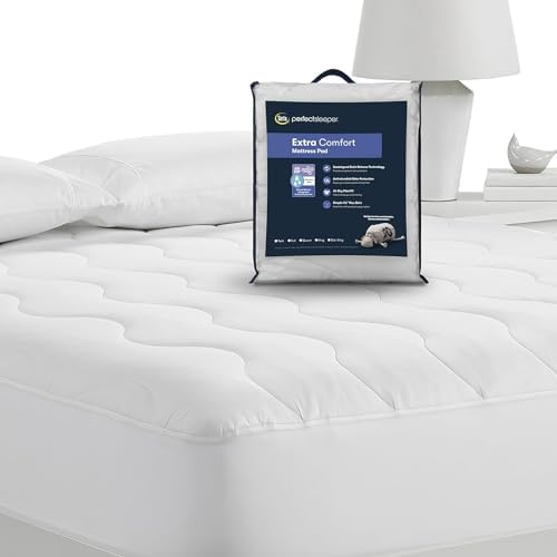 Serta Air Dry Mattress Pad with 15 Deep Pocket Queen White