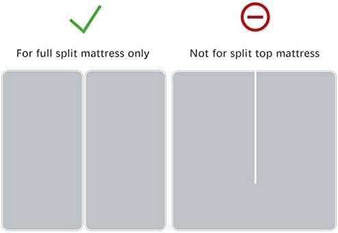 Split King Mattress Protector - 14 Terry Waterproof Fitted Sheet Cover White