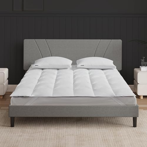 Beautyrest Premium White Down Mattress Topper with Elastic Bands