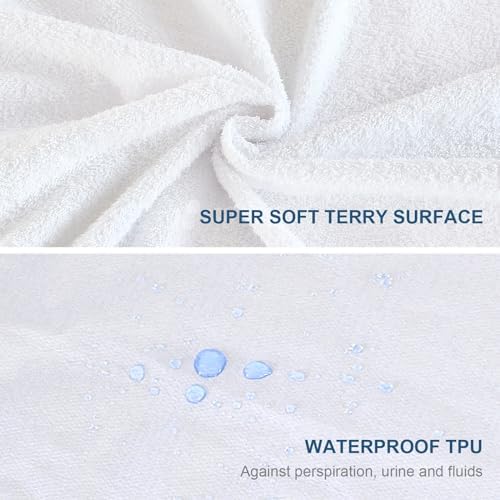 Moonsea Waterproof Terry Mattress Protector Twin Size