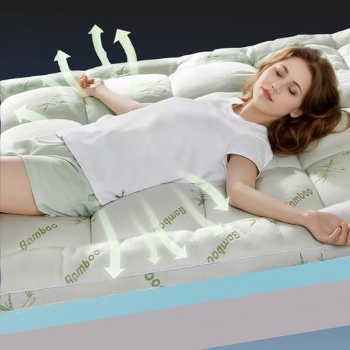 King Mattress Topper Dual Layer 4 Inch Comfort