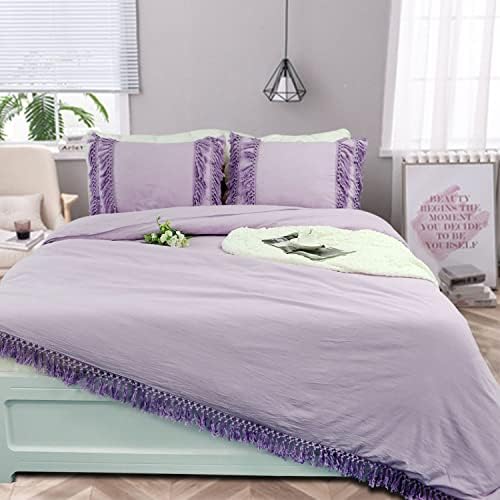 Brandream Softta Cal King 3Pcs Duvet Cover Set Purple 1
