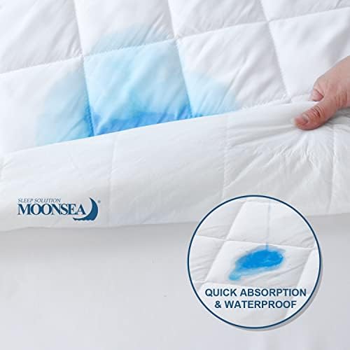 Moonsea Short King RV Mattress Pad - Waterproof Quilted