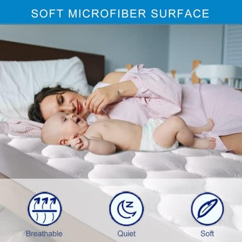 Parkdeny California King Mattress Pad with 21 Deep Pocket 1