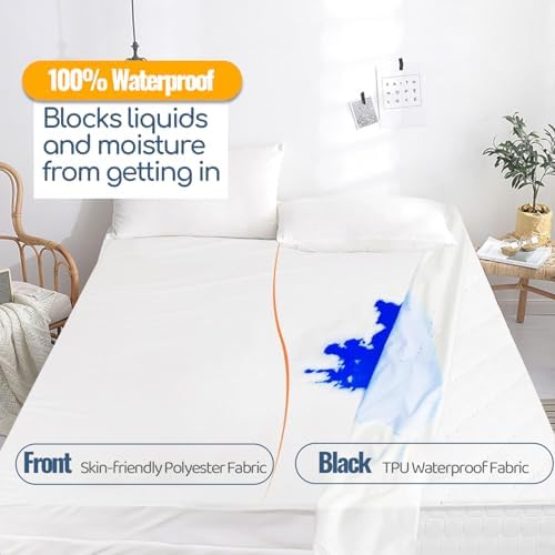 Miloll Mattress Encasement Twin XL 9 Inches Deep Zippered