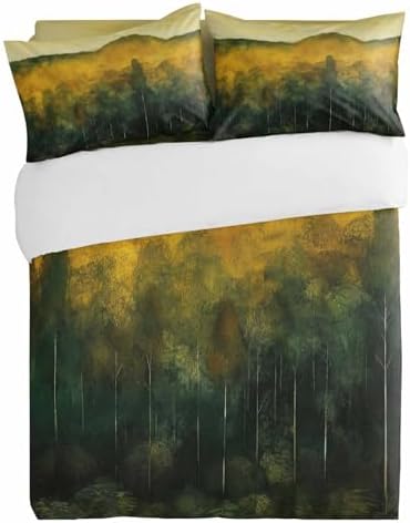 Alandar Home Autumn Forest Sky Duvet Set 3 Piece