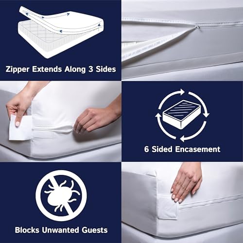 Four Seasons Essentials Waterproof Mattress Encasement - Queen 60 x 80