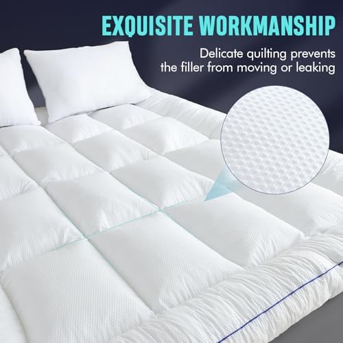 INSPIRE CRAFTER King Size Memory Foam Mattress Topper 1
