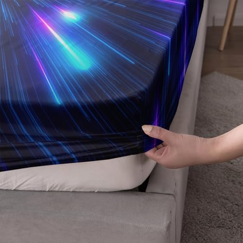 QOOMO Galaxy Themed Kids Bed Sheet Set