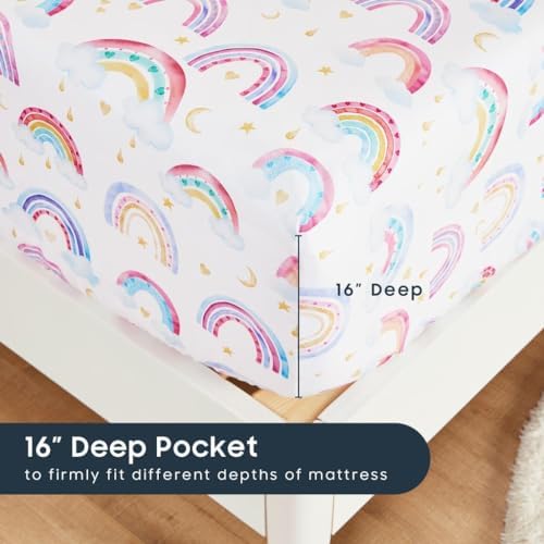 Wake In Cloud Rainbow Bedding Set for Kids