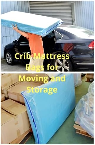 JUNESHE Crib Mattress Storage Bag - Waterproof Zipper Encasement