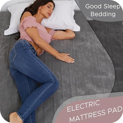 Ladung Heated Mattress Pad Queen Size 60x80 Grey 1