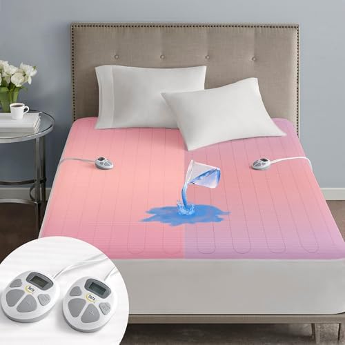 Serta Waterproof Heated Mattress Pad with 10 Heat Settings