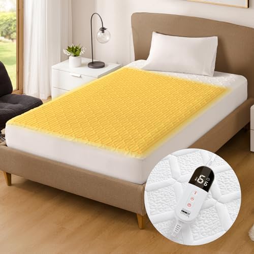 Twin XL Heated Mattress Pad with 6 Levels and Auto Shut-Off