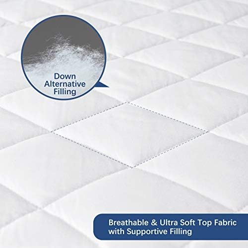 Moonsea Short King RV Mattress Pad - Waterproof Quilted