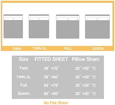 AILONEN Gaming Fitted Sheet Set for Boys Twin XL 3Pcs