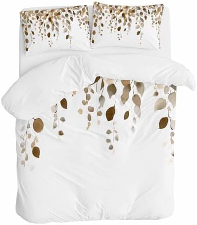 Sabolny Eucalyptus Queen Duvet Cover Set 3 Piece