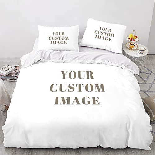 Custom Photo Duvet Cover Set with Zipper Closure