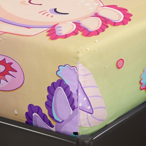QOOMO Colorful Axolotl Kids Sheet Set 1