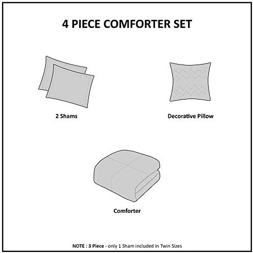 Mi Zone Kids Reversible Comforter Set with Metallic Glitter Ombre Print