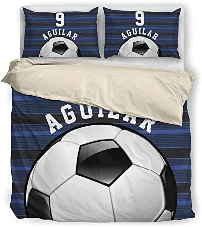 Personalized Soccer Duvet Cover Set for Boys 1