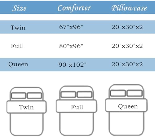 QOOMO Fire Truck Kids Comforter Set 3Pcs Full Size