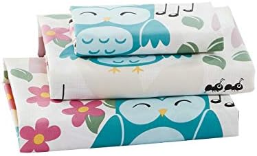Elegant Home Floral Owl Sheet Set 4 Piece
