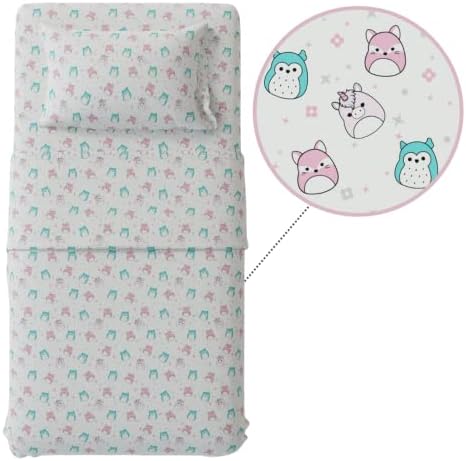 Franco Squishmallows Organic Cotton Sheet Set Twin Size
