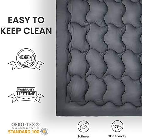 SLEEP ZONE Fluffy Mattress Toppers with Cooling Comfort