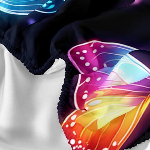 XYNHML Gradient Butterfly Sheet Set 4Pcs Twin