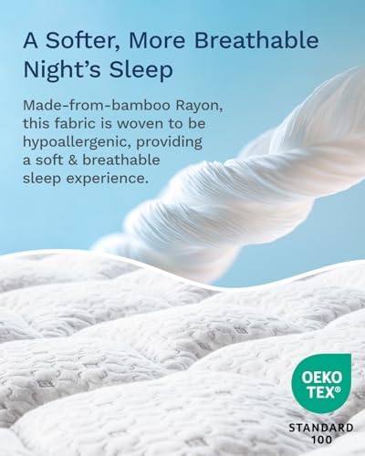 ViscoSoft Pillow Top Mattress Topper - 18 Deep Viscose Bamboo Support