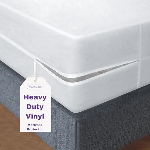 BLISSFORD Plastic Mattress Protector Full XL Waterproof