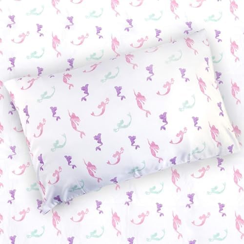Kids Rule 3-Piece Mermaid Sheet Set for Kids Girls