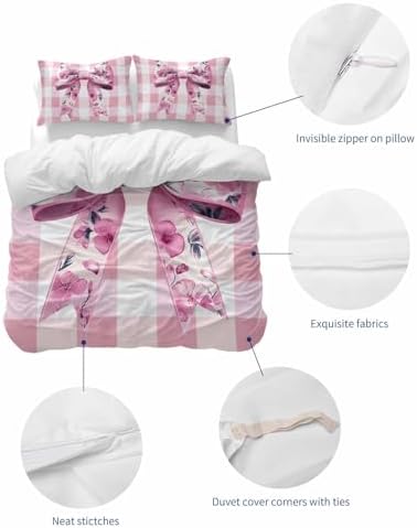 ZOE GARDEN Spring Bow Flower Bed Duvet Cover Set 1