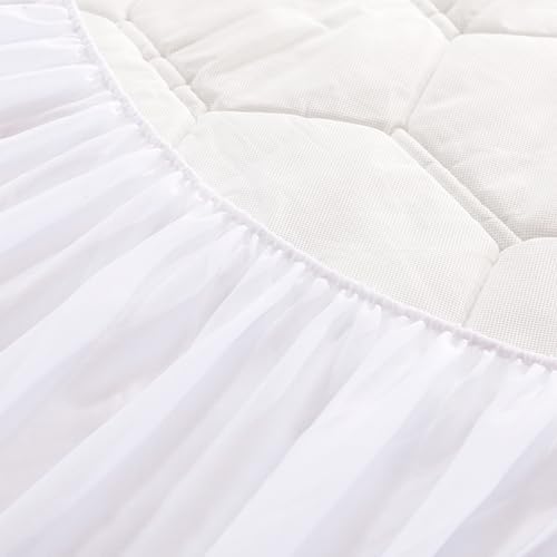 Vibe Cooling Quilted Memory Foam Mattress Pad Queen