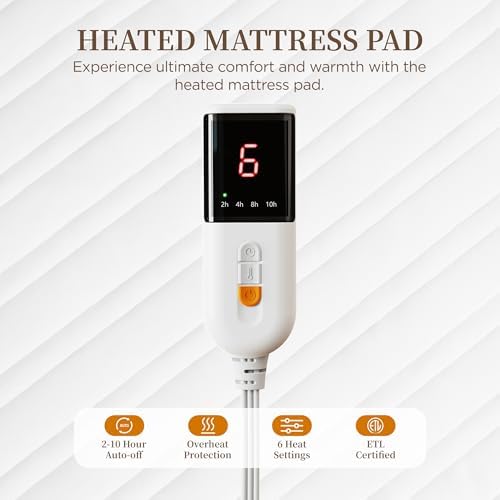 Texciting Heated Mattress Pad King Size 1