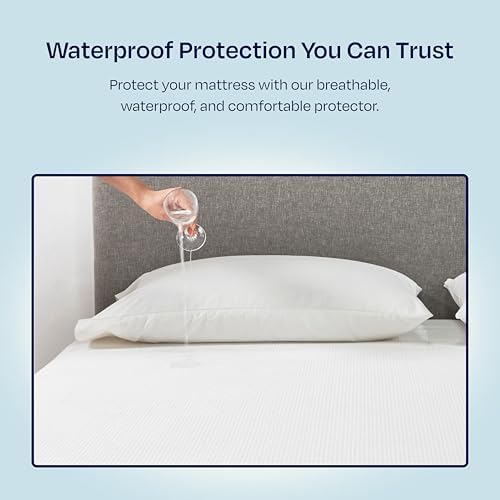 California Design Den Waterproof King Mattress Protector - Soft and Cooling