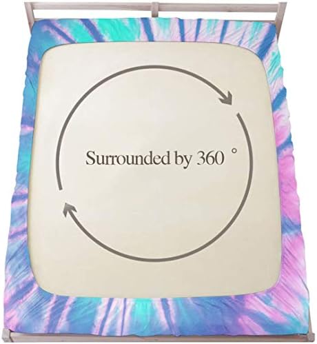 MUSOLEI Tie Dye Fitted Sheet Set for Girls
