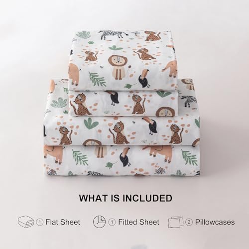Jessrydo Twin Sheet Set Kids Deep Pocket 3 Piece