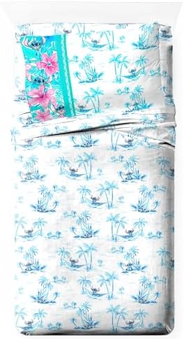 Jay Franco Kids Sheet Set with Stitch - 3 Piece Twin Microfiber