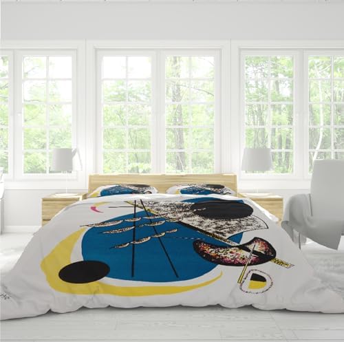 HOBBOY Cartoon Kids Duvet Cover Set with Zipper 3pc California King